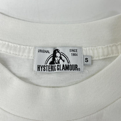 HYSTERIC GLAMOUR ヒステリックグラマー ホワイト グラフィックプリント 長袖Tシャツ トップス