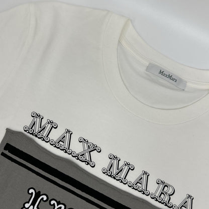 Max Mara マックスマーラ 19460313 ホワイト UNO DUE TRE Tシャツ トップス