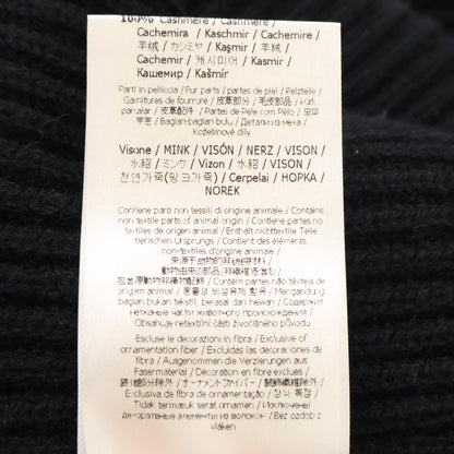 FENDI Fendi [Domestic official] FZZ987 100% cashmere high-neck knit sweater with pom-poms top
