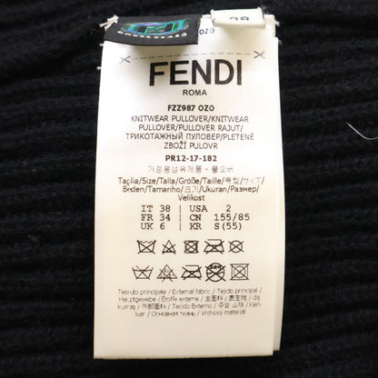 FENDI Fendi [Domestic official] FZZ987 100% cashmere high-neck knit sweater with pom-poms top