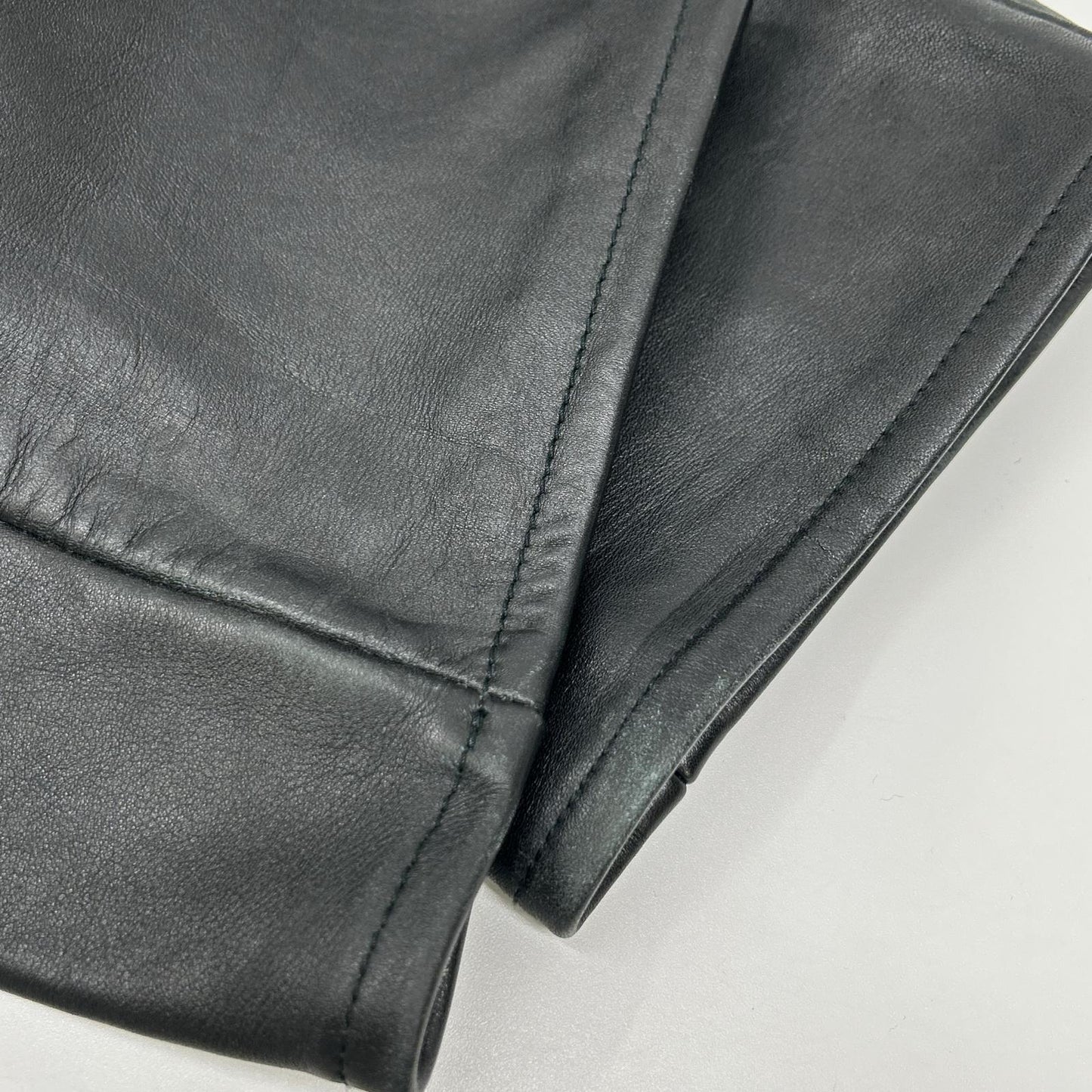 schott ショット ブラック レザーパンツ ボトムス