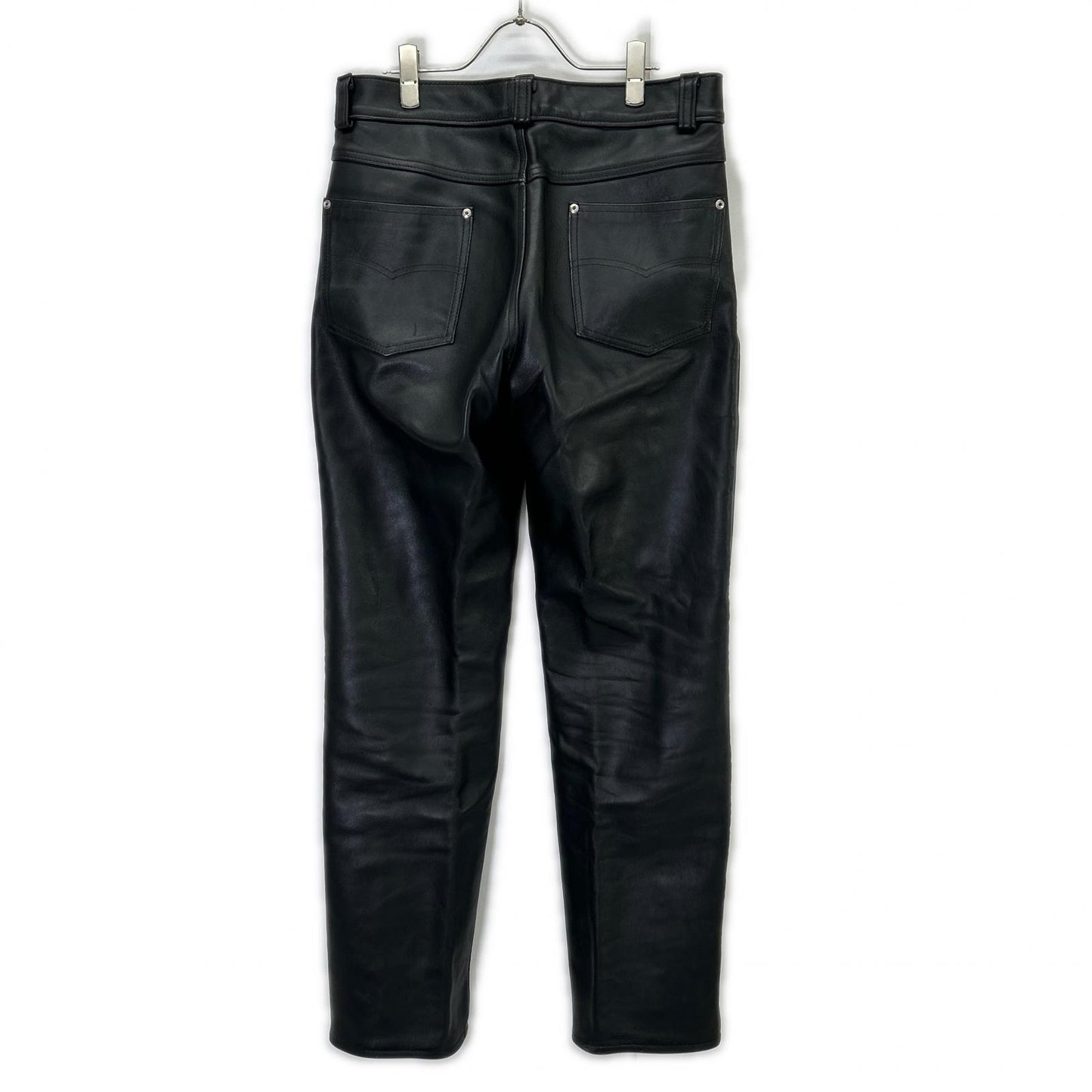 schott ショット ブラック レザーパンツ ボトムス