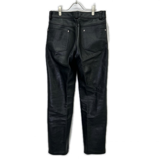 schott ショット ブラック レザーパンツ ボトムス