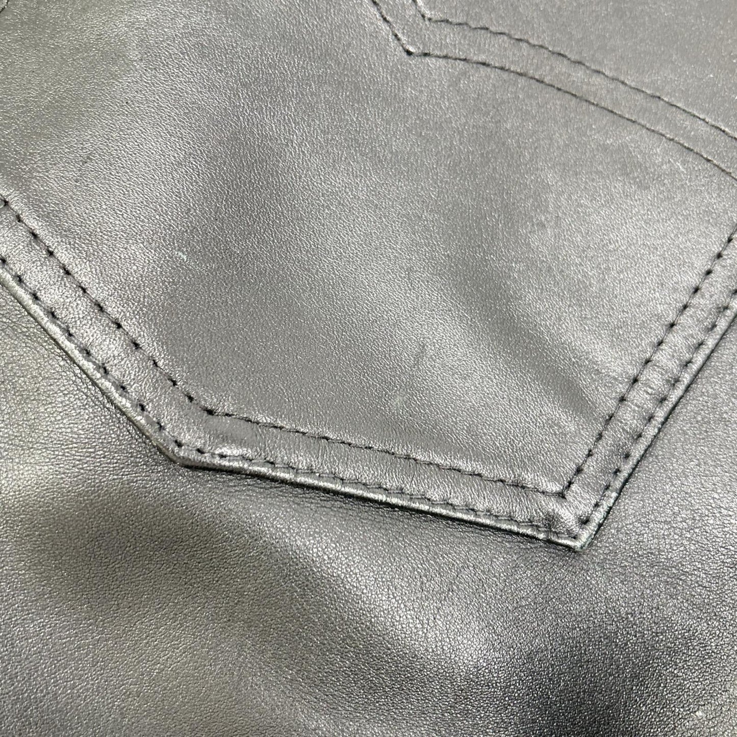 schott ショット ブラック レザーパンツ ボトムス