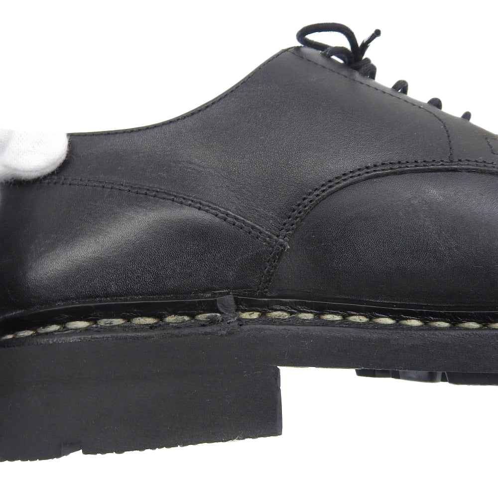 Paraboot パラブーツ 美品 シャンボード Uチップ レザー シューズ レディース ブラック 6 105273 シューズ