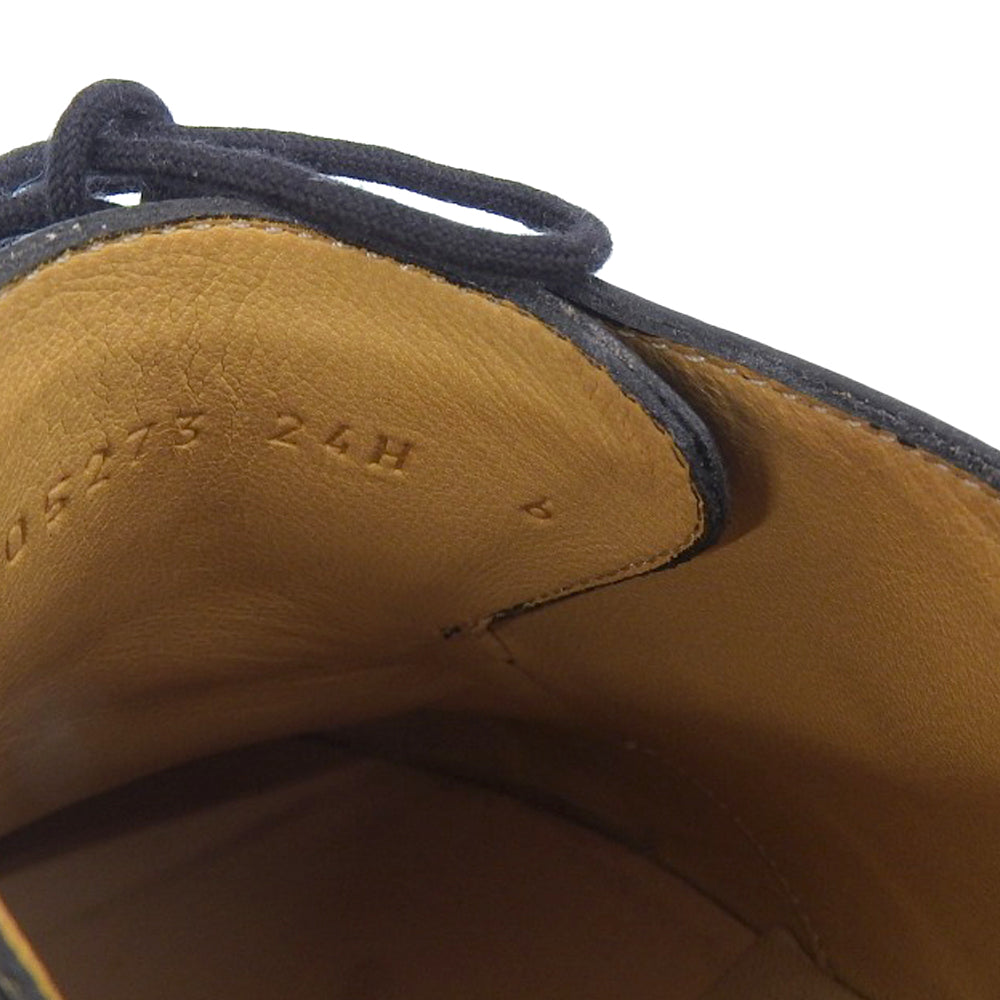 Paraboot パラブーツ 美品 シャンボード Uチップ レザー シューズ レディース ブラック 6 105273 シューズ
