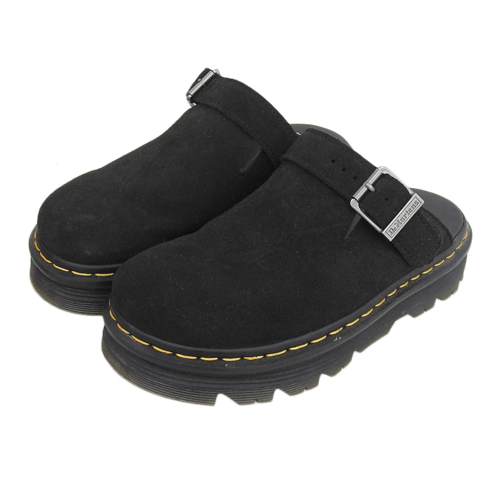 Dr.Martens ドクターマーチン ZEBZAG スエード スリングバック ミュール レディース ブラック 5 シューズ
