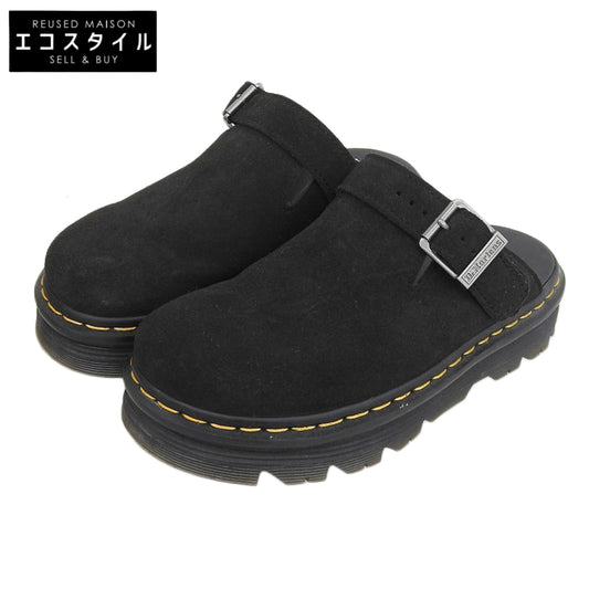Dr.Martens ドクターマーチン ZEBZAG スエード スリングバック ミュール レディース ブラック 5 シューズ