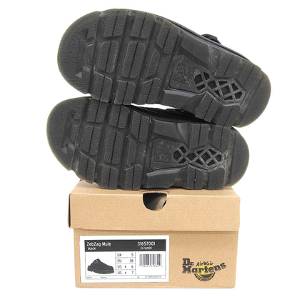 Dr.Martens ドクターマーチン ZEBZAG スエード スリングバック ミュール レディース ブラック 5 シューズ