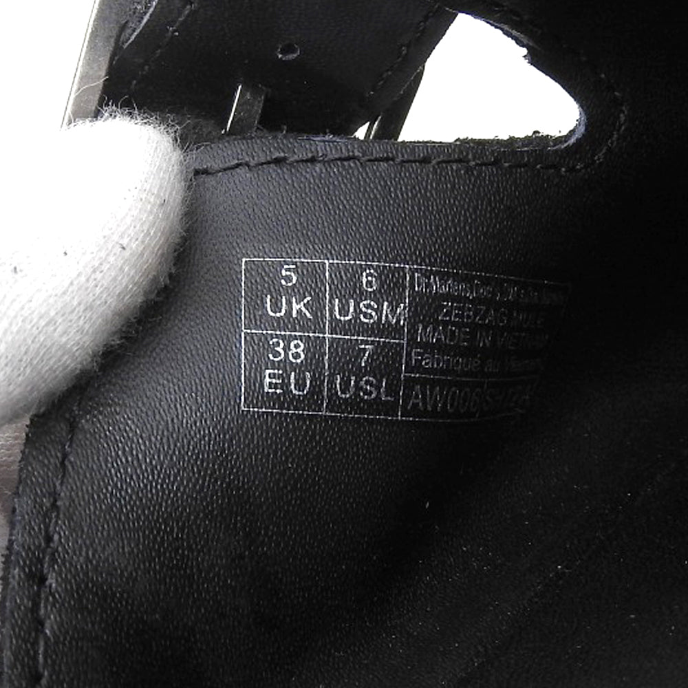 Dr.Martens ドクターマーチン ZEBZAG スエード スリングバック ミュール レディース ブラック 5 シューズ