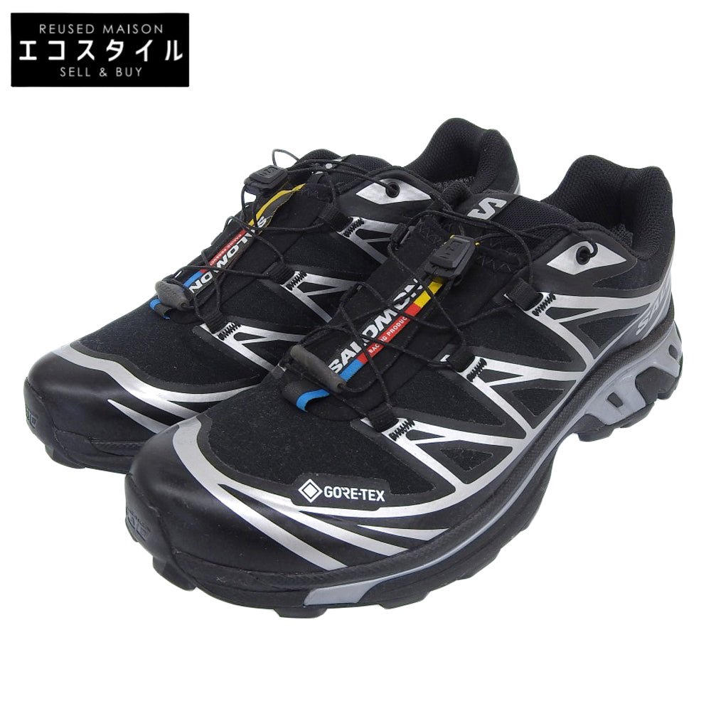 SALOMON サロモン 美品 XT-6 GTX ゴアテックス ローカットスニーカー シューズ メンズ ブラック 26.5cm 474506 シューズ