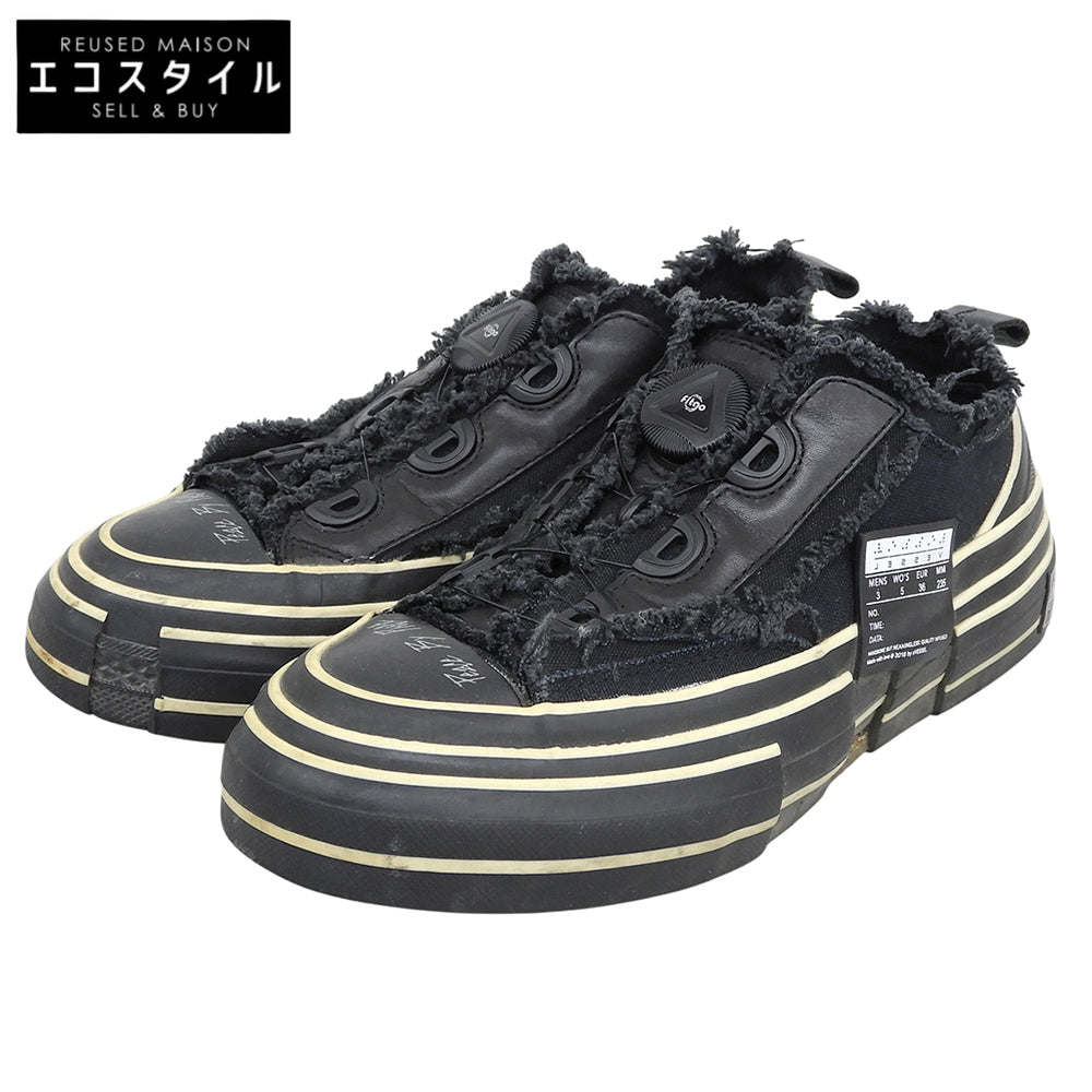 yohjiyamamoto ヨウジヤマモト レイヤード ローカットスニーカー シューズ レディース ブラック 23.5cm 20SS シューズ