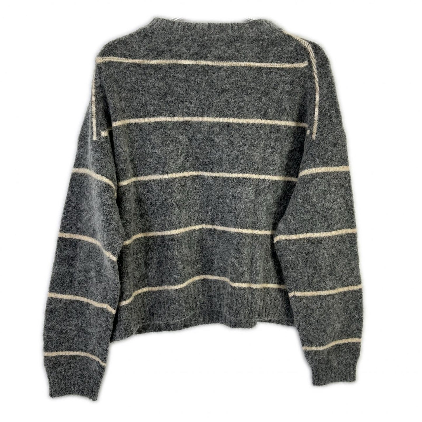 ACNE STUDIOS アクネ ストゥディオズ 2810800472 グレー ウールニット ストライプセーター トップス
