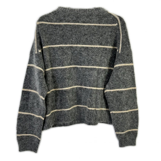 ACNE STUDIOS アクネ ストゥディオズ 2810800472 グレー ウールニット ストライプセーター トップス