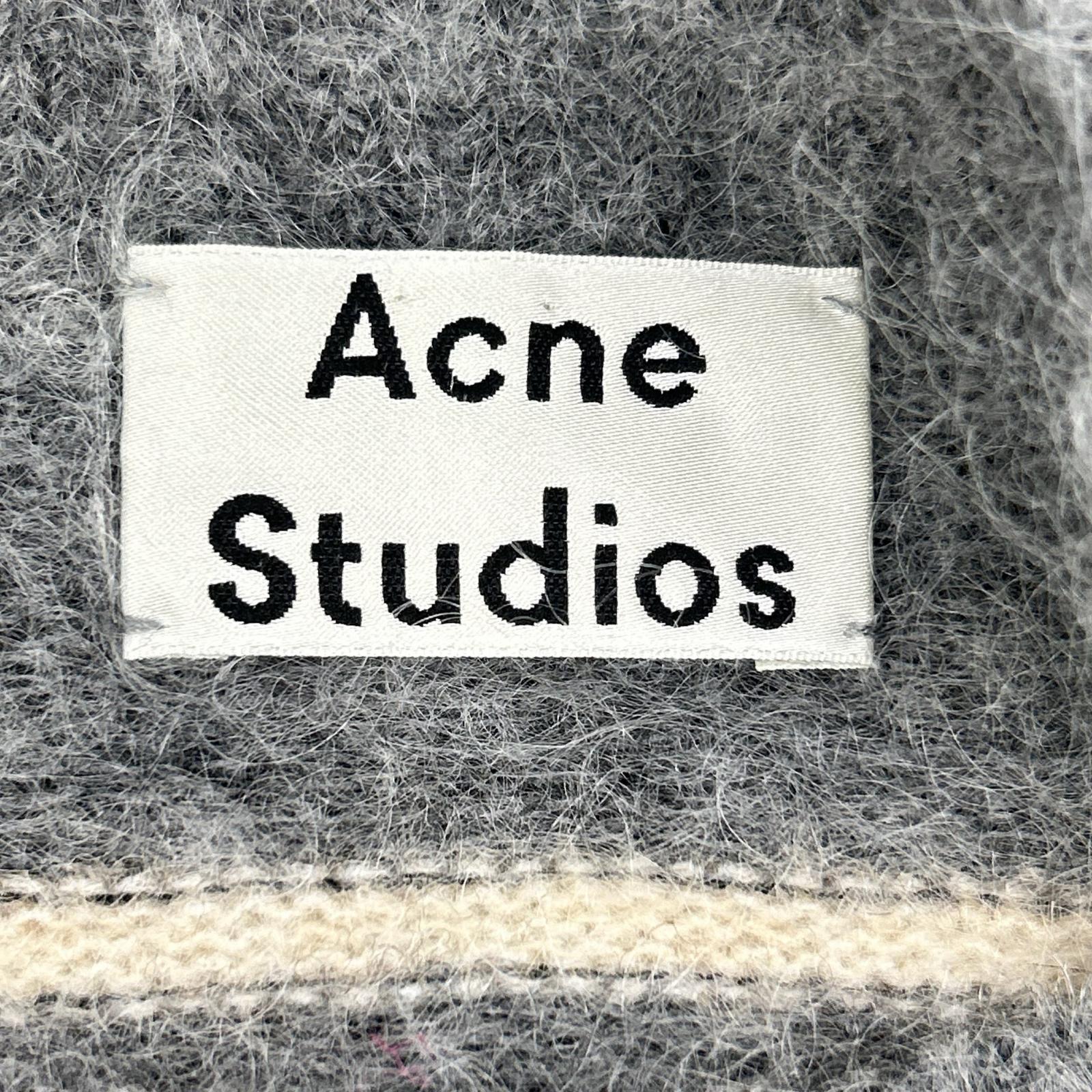 ACNE STUDIOS アクネ ストゥディオズ 2810800472 グレー ウールニット ストライプセーター トップス
