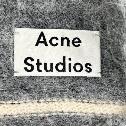 ACNE STUDIOS アクネ ストゥディオズ 2810800472 グレー ウールニット ストライプセーター トップス