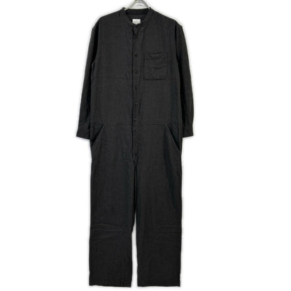 TOUJOURS トゥジュー チャコールグレー コットン×カシミア オールインワン オーバーオール オールインワン