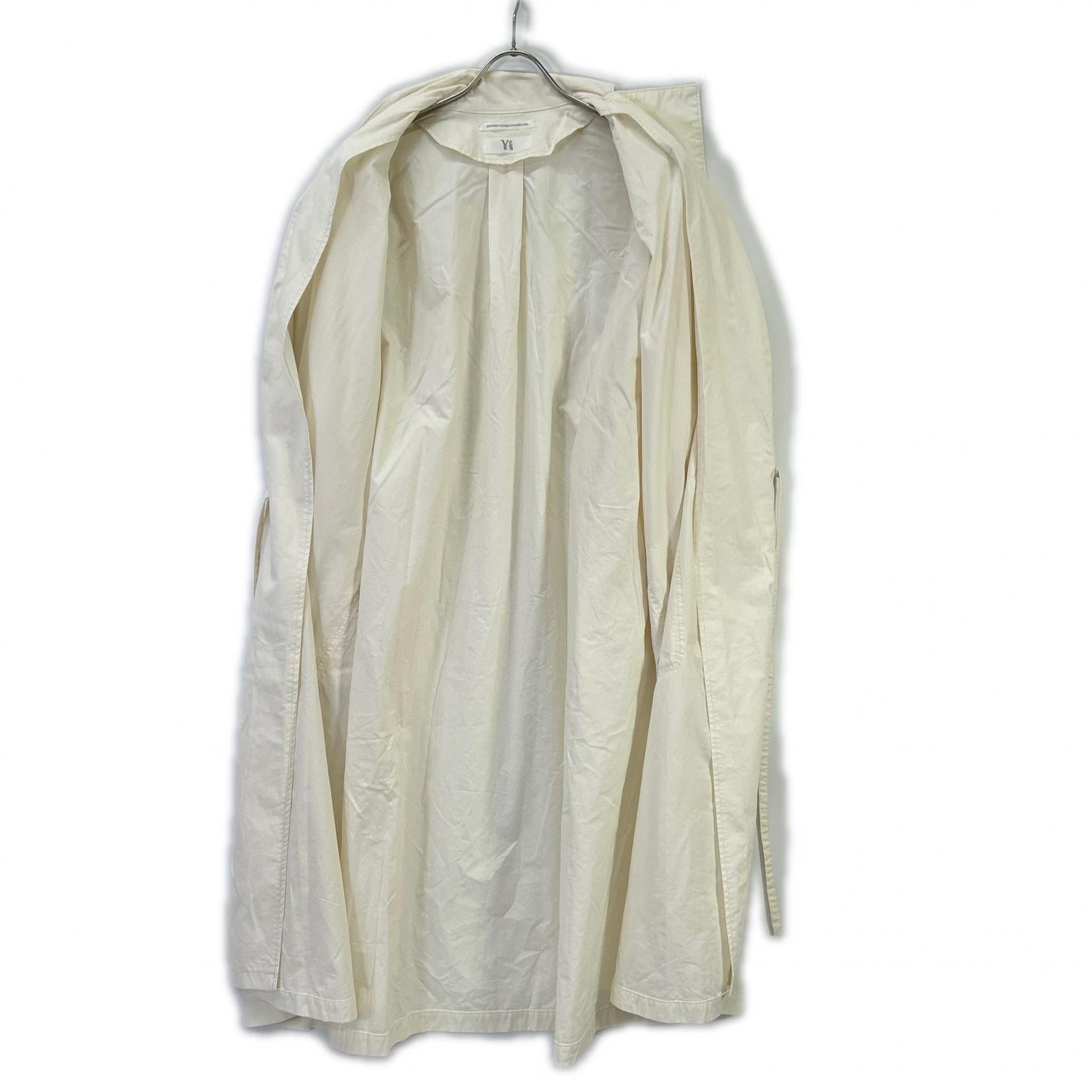 Y's ワイズ 2019SS ホワイト コットン ロング シャツコート コート