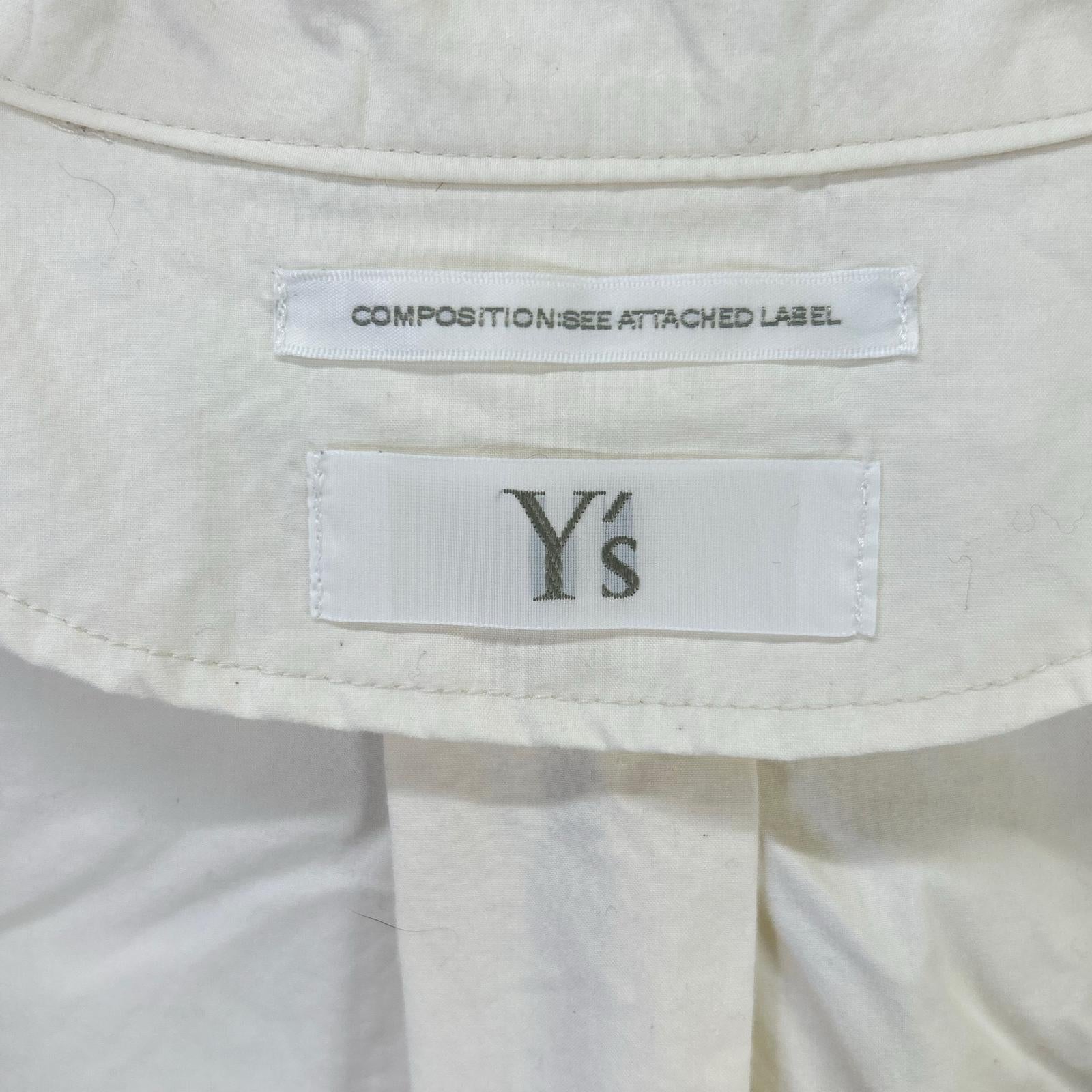 Y's ワイズ 2019SS ホワイト コットン ロング シャツコート コート