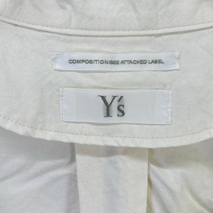 Y's ワイズ 2019SS ホワイト コットン ロング シャツコート コート