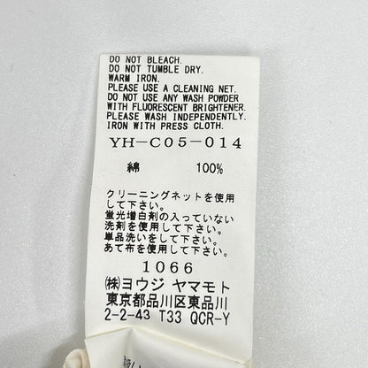 Y's ワイズ 2019SS ホワイト コットン ロング シャツコート コート