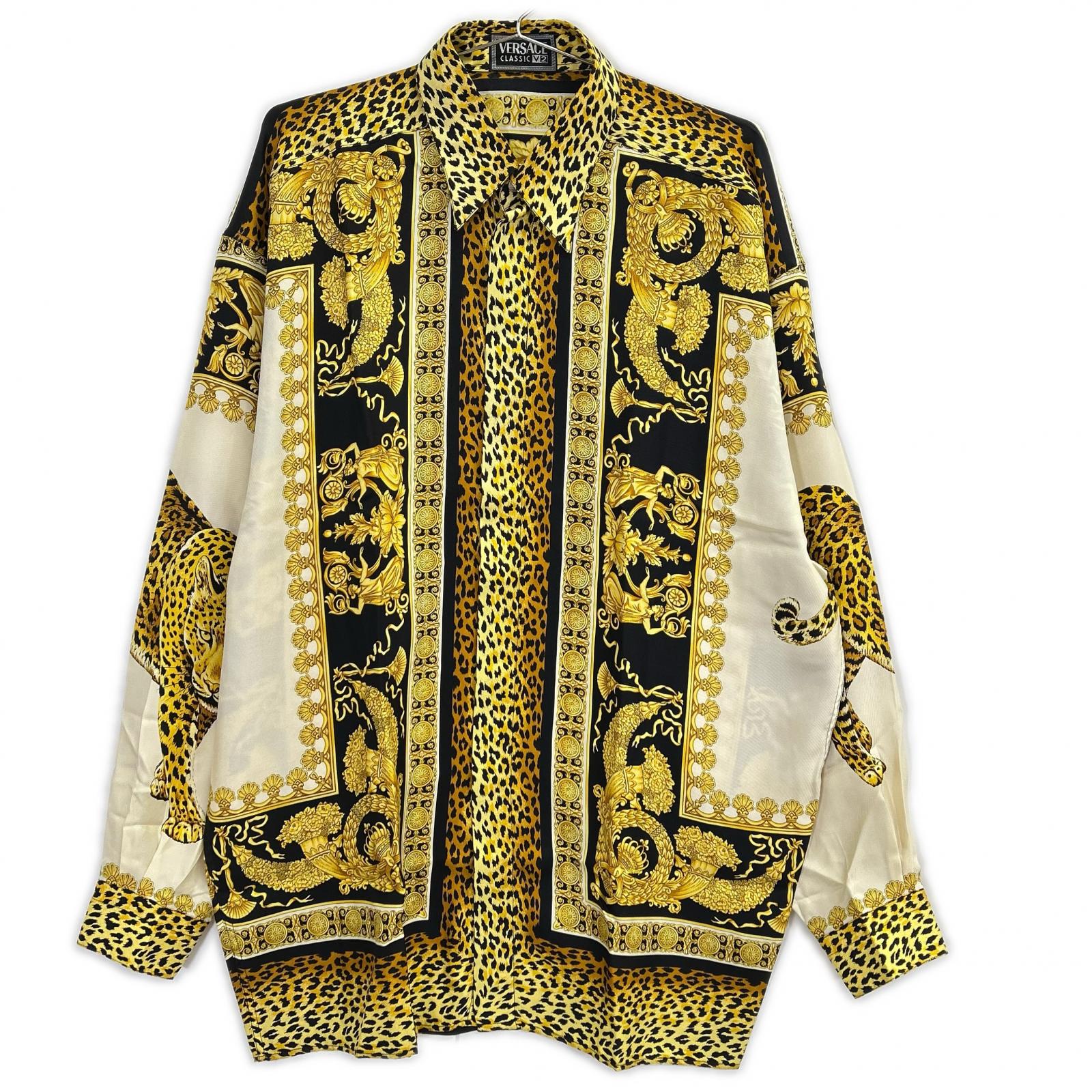 VERSACE CLASSIC ヴェルサーチクラシック 08304255 レオパード バロック シャツ トップス