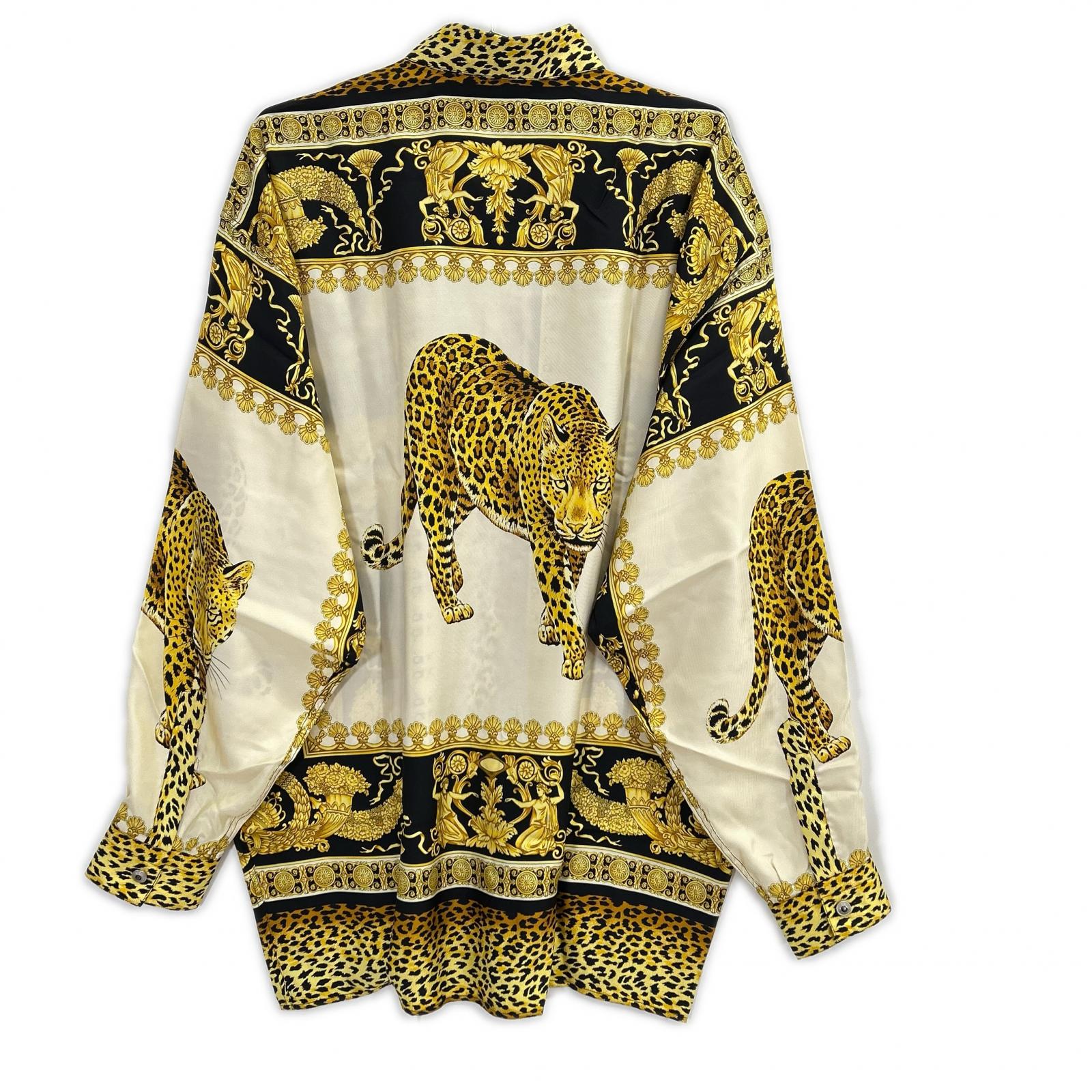 VERSACE CLASSIC ヴェルサーチクラシック 08304255 レオパード バロック シャツ トップス