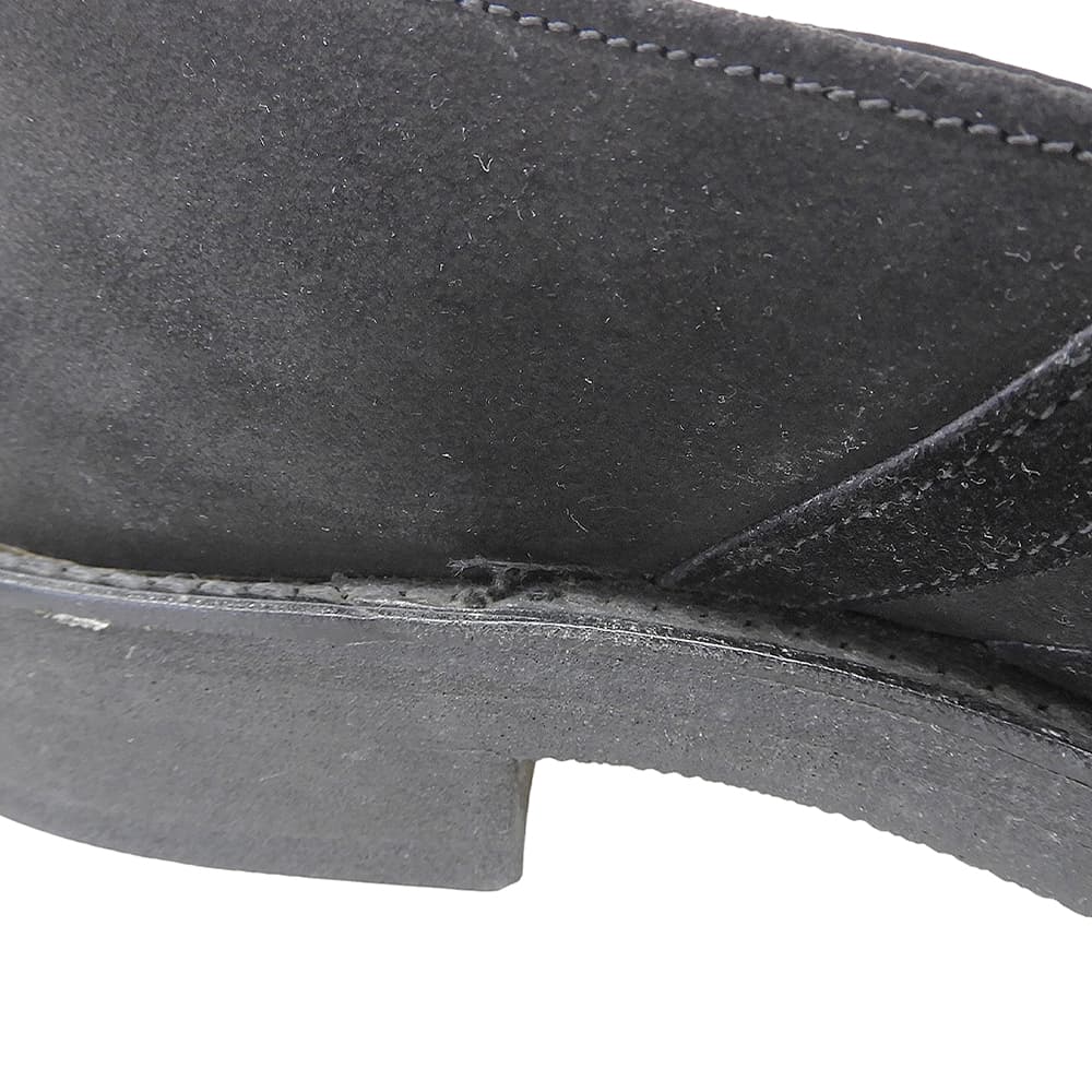 COMMEdesGARCONS HOMME PLUS コムデギャルソンオムプリュス スエード ローファー シューズ メンズ ブラック 24.5cm シューズ
