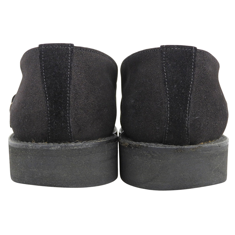 COMMEdesGARCONS HOMME PLUS コムデギャルソンオムプリュス スエード ローファー シューズ メンズ ブラック 24.5cm シューズ
