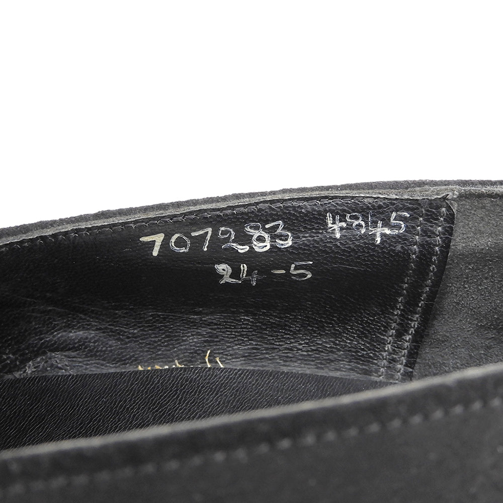 COMMEdesGARCONS HOMME PLUS コムデギャルソンオムプリュス スエード ローファー シューズ メンズ ブラック 24.5cm シューズ