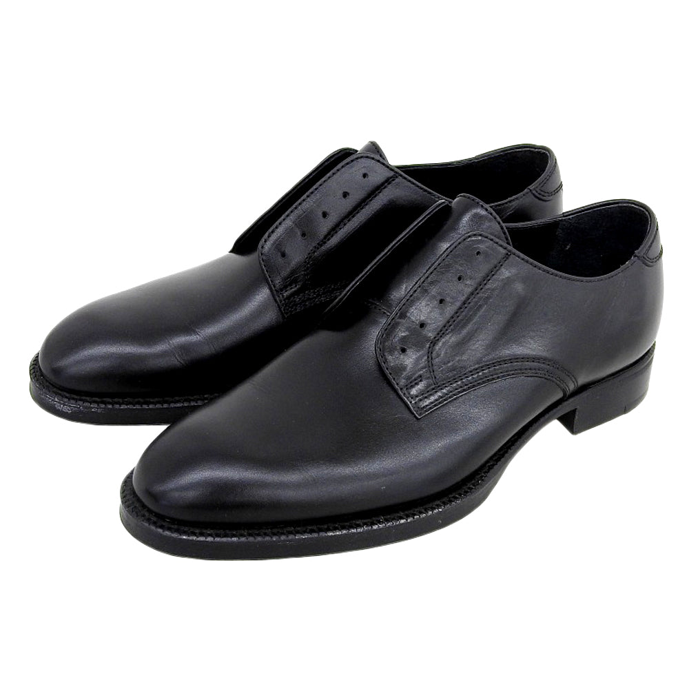 COMMEdesGARCONS HOMME PLUS コムデギャルソンオムプリュス プレーントゥ レザー シューズ メンズ ブラック 24 シューズ