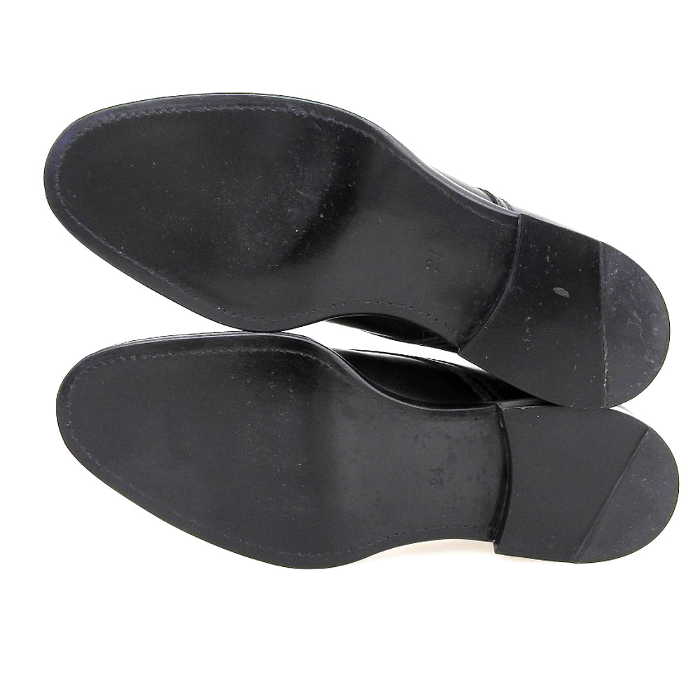 COMMEdesGARCONS HOMME PLUS コムデギャルソンオムプリュス プレーントゥ レザー シューズ メンズ ブラック 24 シューズ