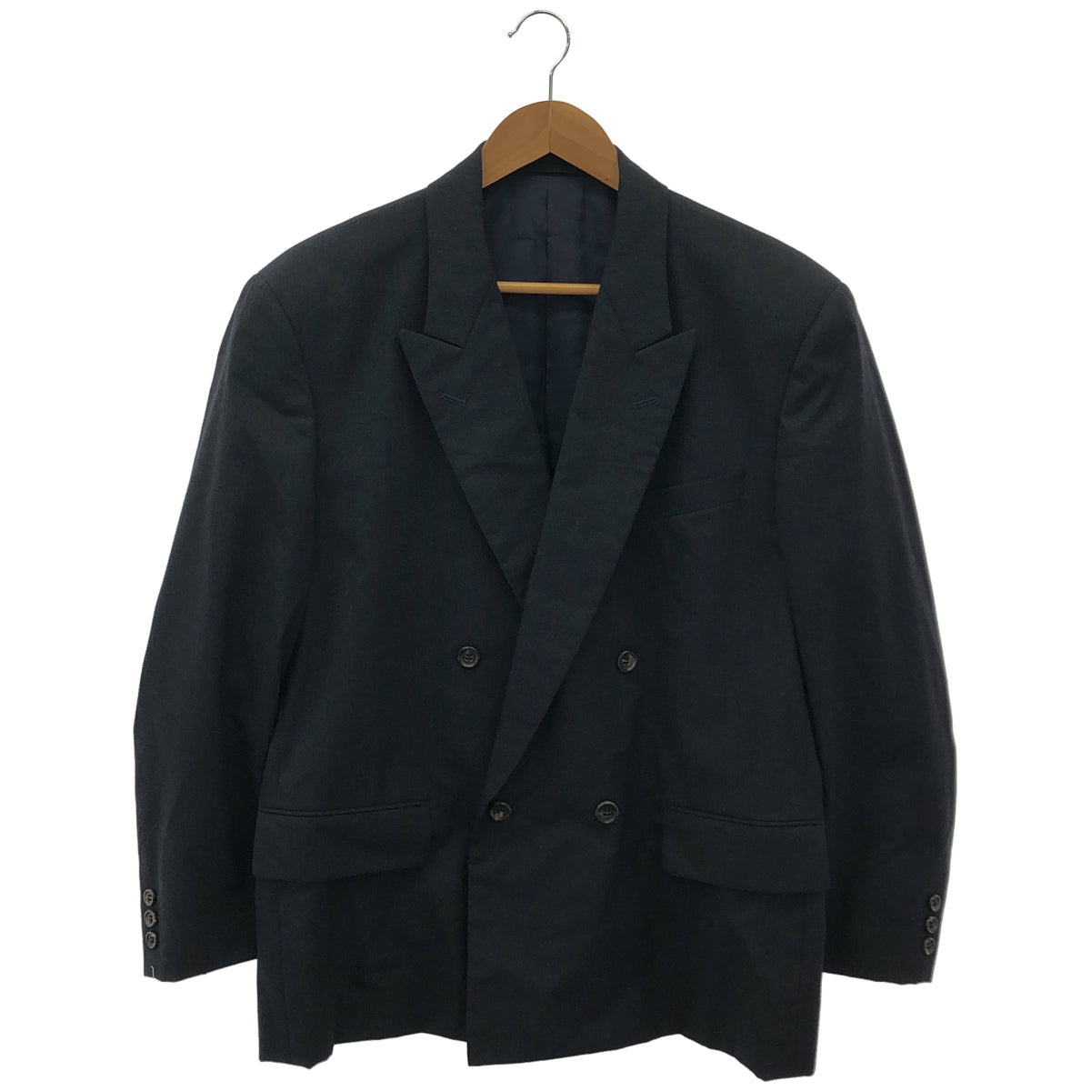 COMMEdesGARCONS HOMME PLUS AD1989 PP-11001S Black 100% wool coordinated set, bottoms