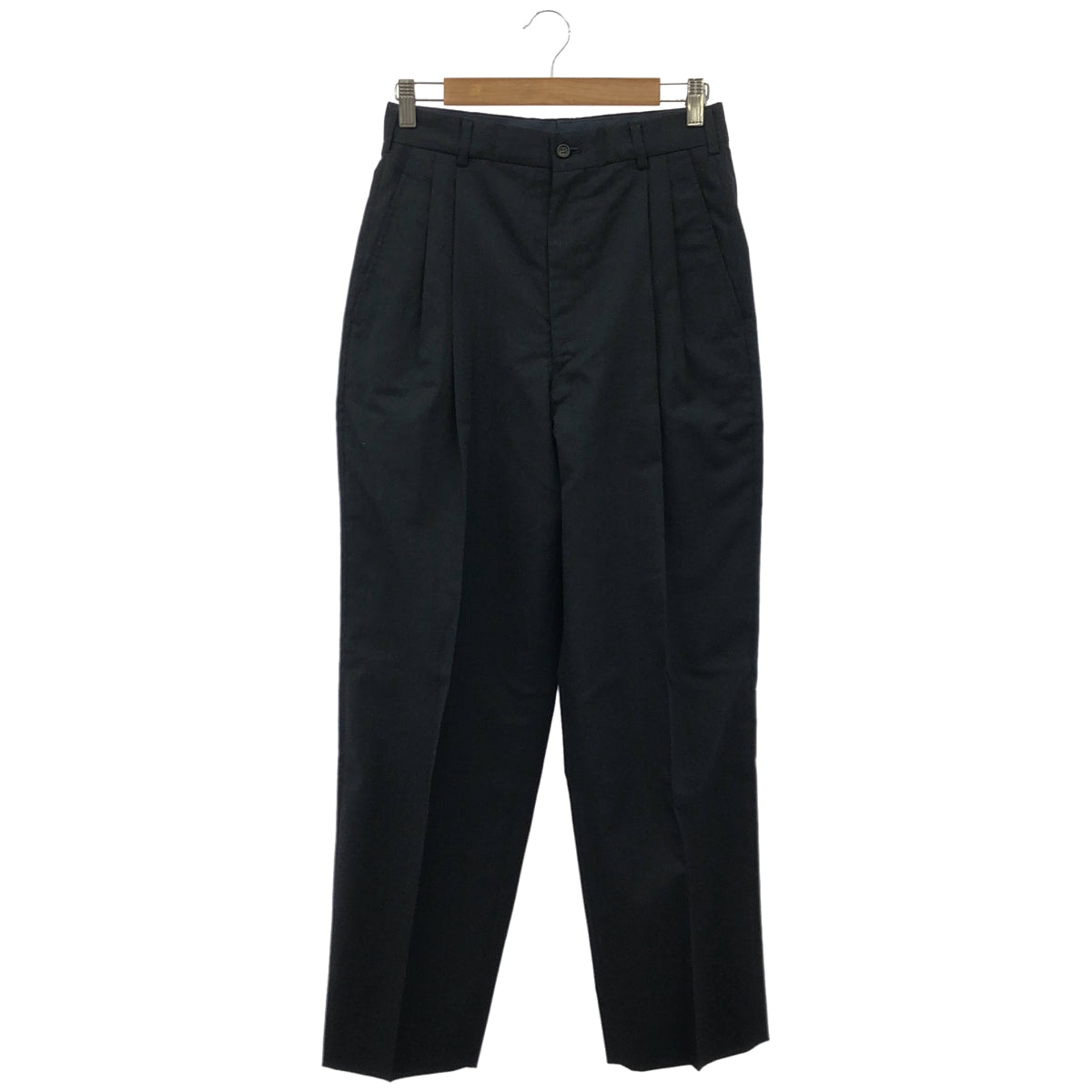 COMMEdesGARCONS HOMME PLUS AD1989 PP-11001S Black 100% wool coordinated set, bottoms