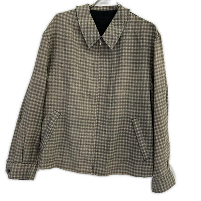 COMMEdesGARCONS HOMME PLUS コムデギャルソンオムプリュス AD1992 PJ-110820 ブラウン チェック ジップ ジャケット ジャケット