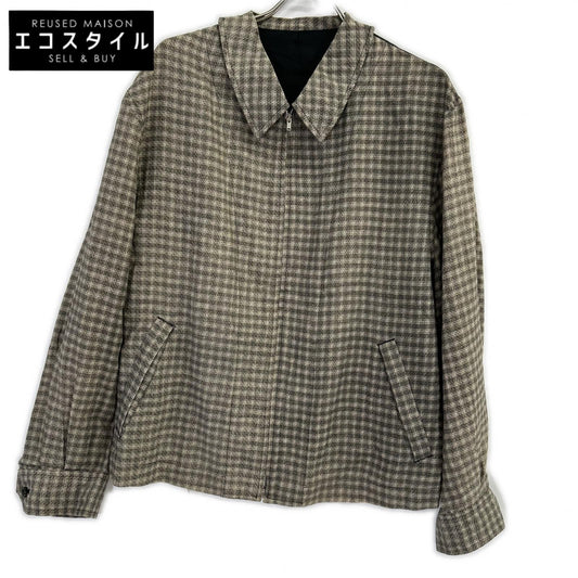 COMMEdesGARCONS HOMME PLUS コムデギャルソンオムプリュス AD1992 PJ-110820 ブラウン チェック ジップ ジャケット ジャケット