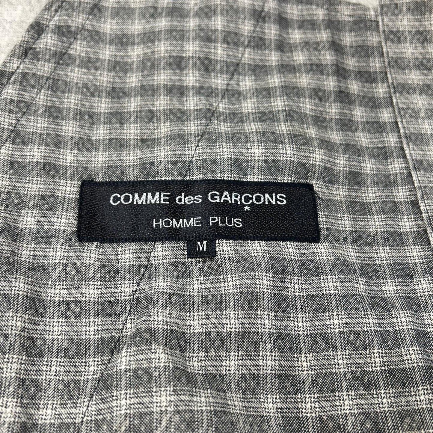 COMMEdesGARCONS HOMME PLUS コムデギャルソンオムプリュス AD1992 PJ-110820 ブラウン チェック ジップ ジャケット ジャケット
