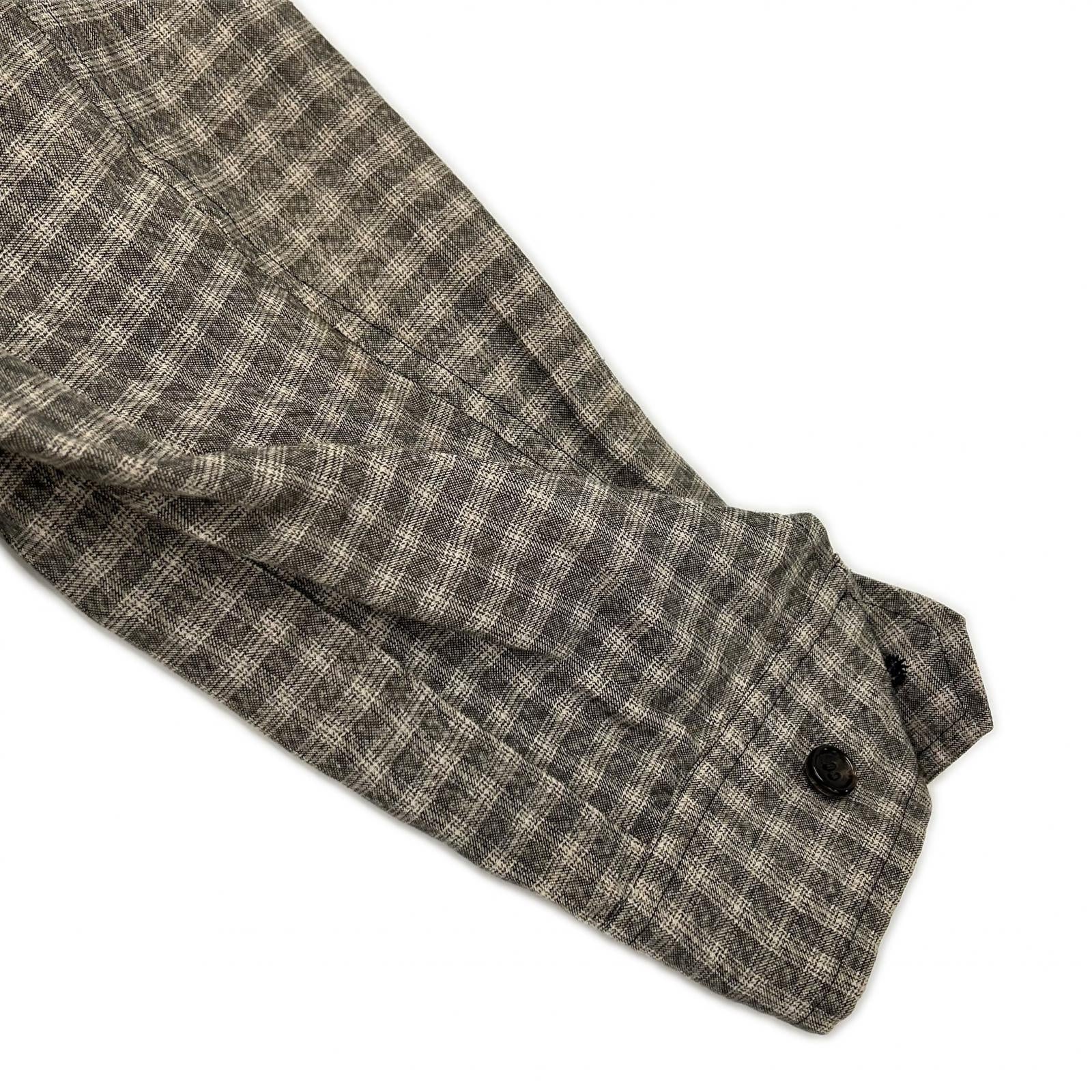 COMMEdesGARCONS HOMME PLUS コムデギャルソンオムプリュス AD1992 PJ-110820 ブラウン チェック ジップ ジャケット ジャケット