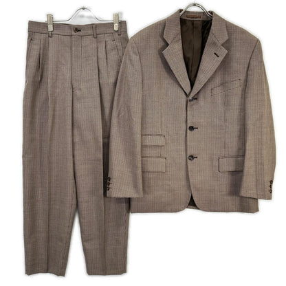 COMMEdesGARCONS HOMME PLUS コムデギャルソンオムプリュス AD1991　90ｓ　PJ-0503S ブラウン ハウンドトゥース ウール セットアップ スーツ スーツ セットアップ