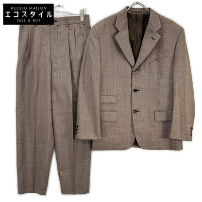 COMMEdesGARCONS HOMME PLUS コムデギャルソンオムプリュス AD1991　90ｓ　PJ-0503S ブラウン ハウンドトゥース ウール セットアップ スーツ スーツ セットアップ