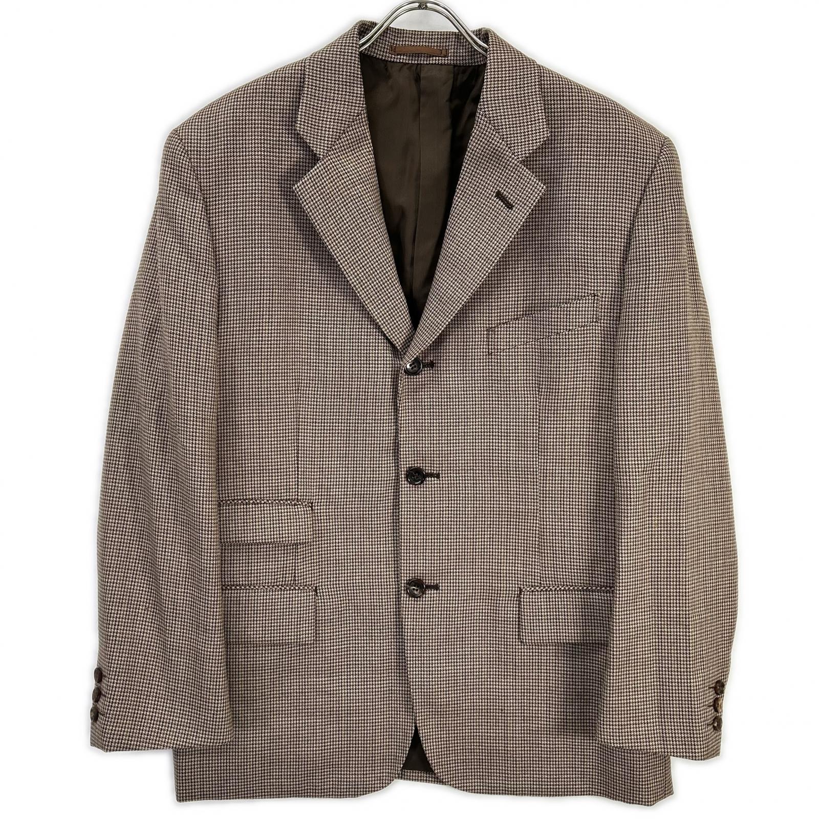 COMMEdesGARCONS HOMME PLUS コムデギャルソンオムプリュス AD1991　90ｓ　PJ-0503S ブラウン ハウンドトゥース ウール セットアップ スーツ スーツ セットアップ