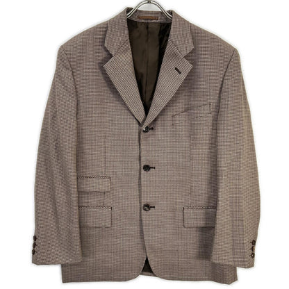 COMMEdesGARCONS HOMME PLUS コムデギャルソンオムプリュス AD1991　90ｓ　PJ-0503S ブラウン ハウンドトゥース ウール セットアップ スーツ スーツ セットアップ