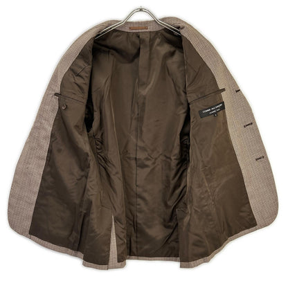 COMMEdesGARCONS HOMME PLUS コムデギャルソンオムプリュス AD1991　90ｓ　PJ-0503S ブラウン ハウンドトゥース ウール セットアップ スーツ スーツ セットアップ