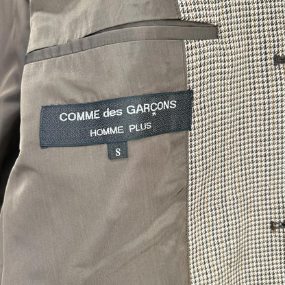 COMMEdesGARCONS HOMME PLUS コムデギャルソンオムプリュス AD1991　90ｓ　PJ-0503S ブラウン ハウンドトゥース ウール セットアップ スーツ スーツ セットアップ