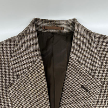 COMMEdesGARCONS HOMME PLUS コムデギャルソンオムプリュス AD1991　90ｓ　PJ-0503S ブラウン ハウンドトゥース ウール セットアップ スーツ スーツ セットアップ