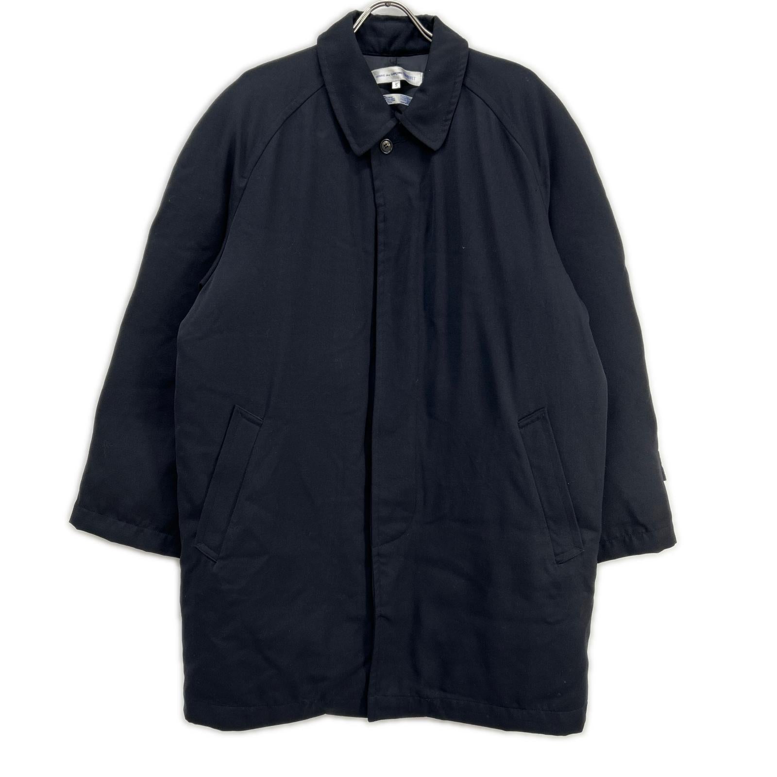 COMMEdesGARCONS SHIRT コムデギャルソンシャツ D-TK9210 ブラック ウール×ナイロン シャツ ダウンジャケット ジャケット