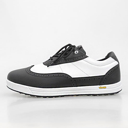 BEAMS GOLF ビームスゴルフ 未使用 ウイングチップ スパイクレスシューズ メンズ ブラック×ホワイト 26cm シューズ