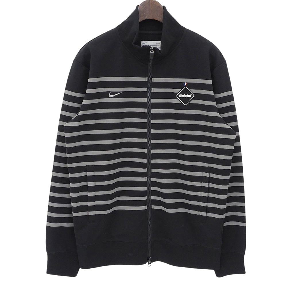 NIKE ナイキ ×F.C.Real Bristol　美品 ボーダー トラックジャケット メンズ ブラック M ジャケット