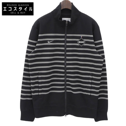 NIKE ナイキ ×F.C.Real Bristol　美品 ボーダー トラックジャケット メンズ ブラック M ジャケット