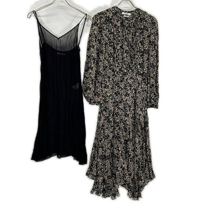 ISABEL MARANT ETOILE イザベル マラン エトワール 78-06-06-06006 ブラック×ベージュ 花柄 長袖 ワンピース ワンピース